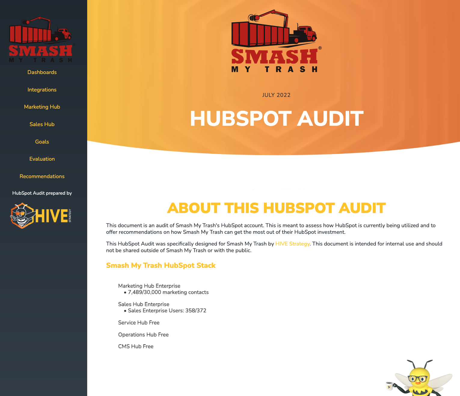 SMT HubSpot Audit screenshot