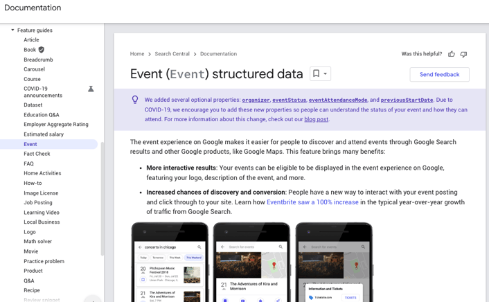 Event Structured Data