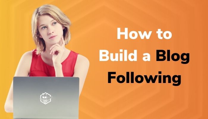 Woman at laptop thinking - How to Build a Blog Following